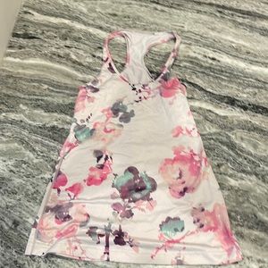 Floral lulu lemon workout top